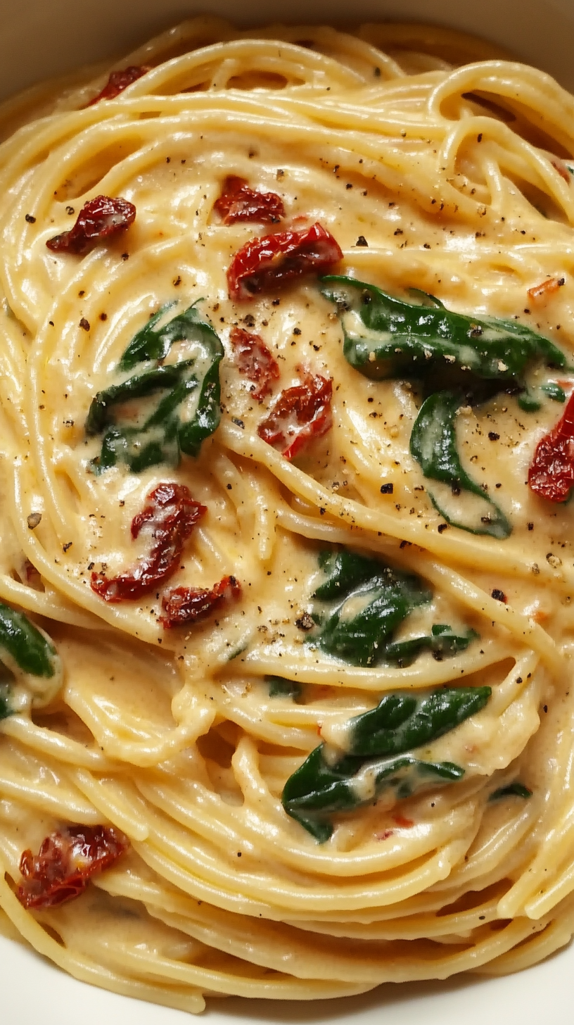 Elevate Weeknights: Restaurant-Quality Sun-Dried Tomato & Spinach Pasta